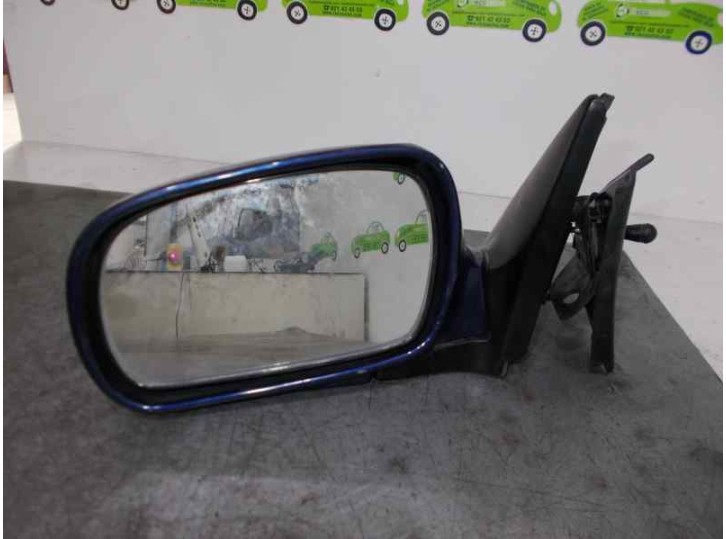 Recambio de retrovisor izquierdo para daewoo nexia 1.5 16v cat referencia OEM IAM 90204223 MANUAL AZUL MARINO