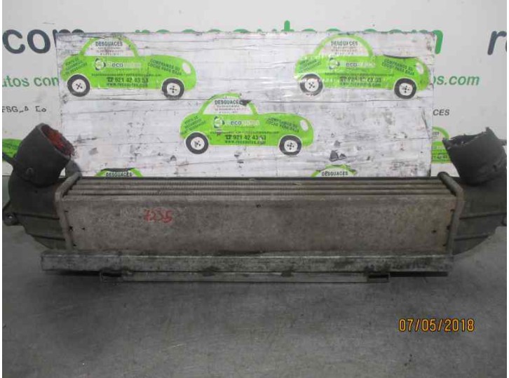 Replacement intercooler for Fiat Doblò Cargo (223) 1.9 JTD cat OEM IAM reference 0046849068 1749803 MODINE