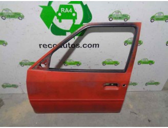 Recambio de puerta delantera izquierda para citroën ax 14 tzx referencia OEM IAM 96101652 ROJA 5 PUERTAS