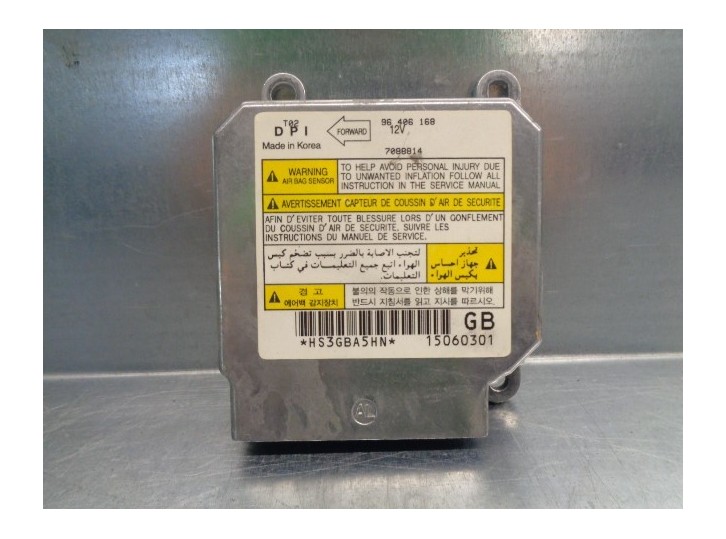 Recambio de centralita airbag para daewoo kalos 1.4 se referencia OEM IAM 96406168 