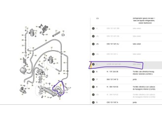 Recambio de tubo para audi a4 berlina (8e) 1.9 tdi referencia OEM IAM 028131521AJ 028131521AD 