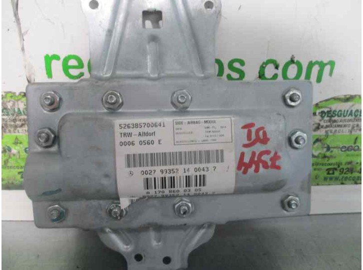 Recambio de airbag lateral izquierdo para mercedes-benz clase c (w202) familiar 1.8 16v cat referencia OEM IAM A1708600305 00278
