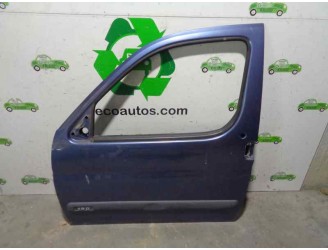 Recambio de puerta delantera izquierda para citroën berlingo 1.9 diesel referencia OEM IAM 9839337880 AZUL 5 PUERTAS