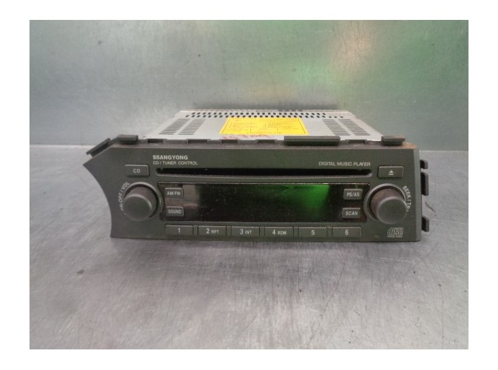 Recambio de sistema audio / radio cd para ssangyong kyron 200 xdi limited referencia OEM IAM 8910009100 