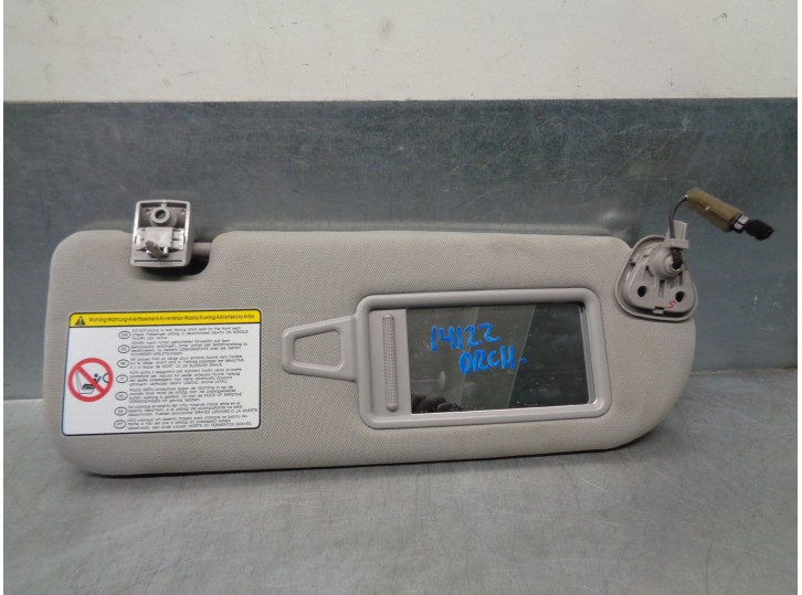 Recambio de parasol derecho para hyundai i40 cw 1.7 crdi cat referencia OEM IAM 852023Z570TX 