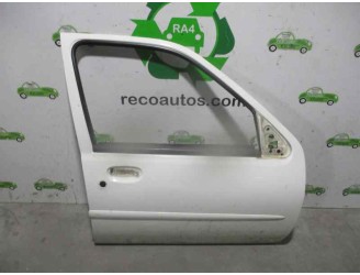 Recambio de puerta delantera derecha para ford fiesta berlina (dx) 1.25 16v cat referencia OEM IAM 1007036 BLANCA 5 PUERTAS