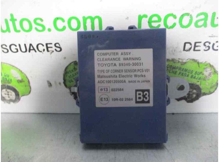 Recambio de modulo electronico para lexus gs (gs/us/ws19) 3.0 v6 24v cat referencia OEM IAM 8934030031 