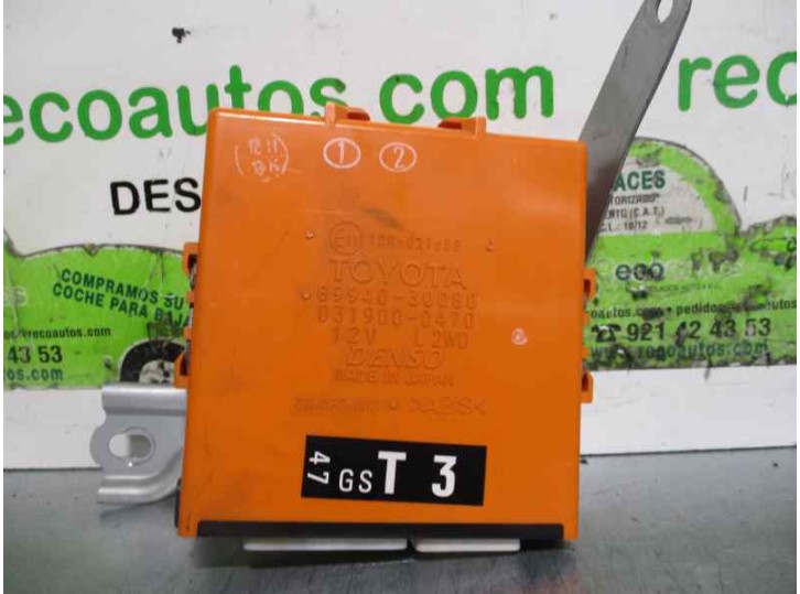 Recambio de modulo electronico para lexus gs (gs/us/ws19) 3.0 v6 24v cat referencia OEM IAM 8994030080 0319000470 DENSO