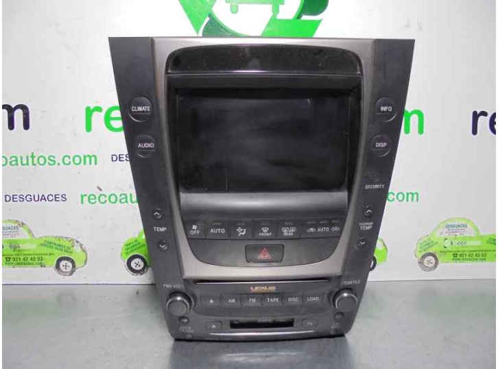 Recambio de pantalla multifuncion para lexus gs (gs/us/ws19) 3.0 v6 24v cat referencia OEM IAM 8612030B00 