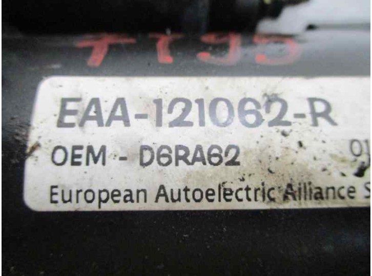 Replacement starter motor for Opel Kadett E 1.6 OEM IAM reference R1040004 D6RA62 