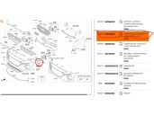 Recambio de molduras delanteras para hyundai ioniq (ae) 1.6 gdi hybrid referencia OEM IAM 86567G2000 86567G2000 