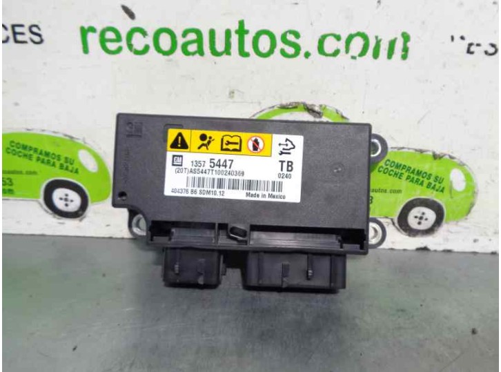 Recambio de centralita airbag para opel insignia berlina 2.0 cdti cat referencia OEM IAM 13575447 404376B6 