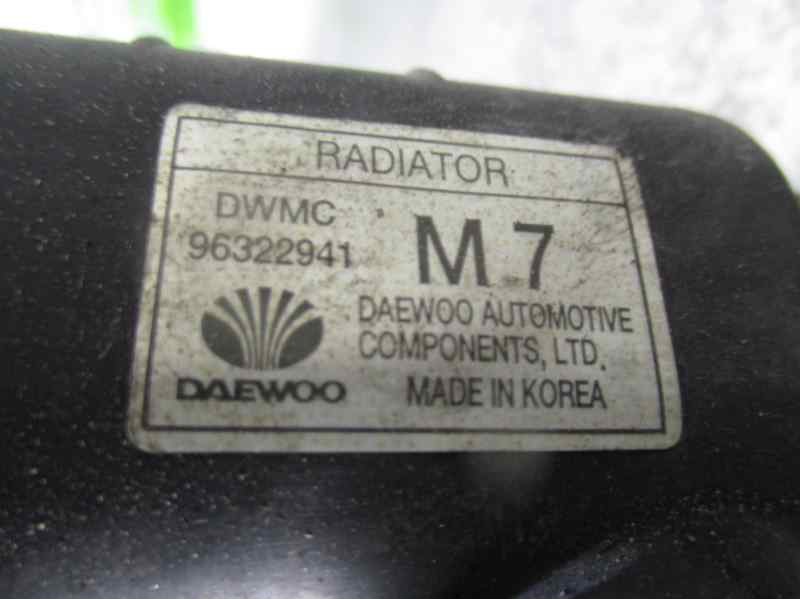 Recambio de radiador agua para daewoo matiz 0.8 cat referencia OEM IAM 96322941  