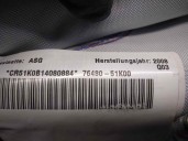 Replacement right front curtain airbag for suzuki splash a5b 1.0 12v cat OEM IAM reference 7648051K00 