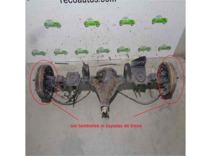Recambio de puente trasero para tata safari ex safari 2.0 referencia OEM IAM TAMBOR 5 AGUJEROS BURRA 25