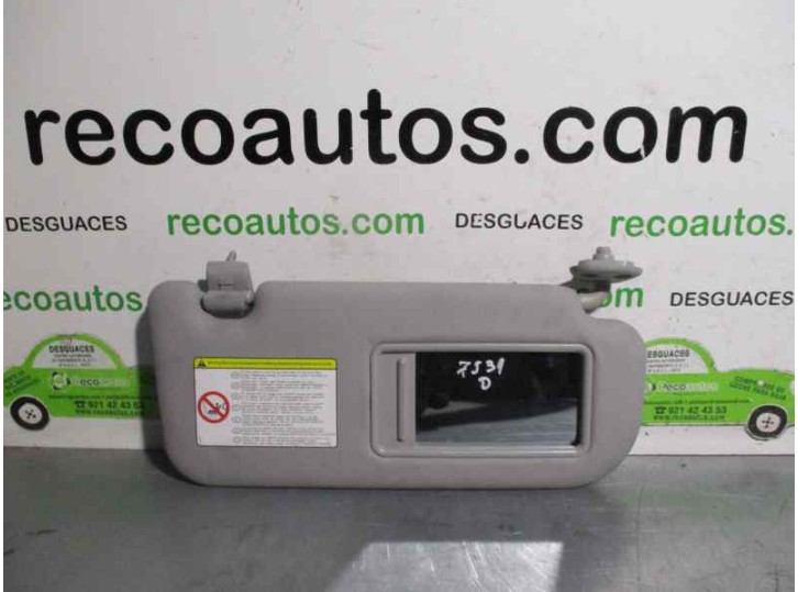 Recambio de parasol derecho para hyundai ix35 1.7 crdi cat referencia OEM IAM 852202S050  