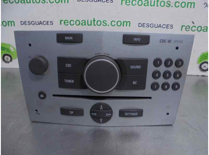 Recambio de sistema audio / radio cd para opel astra gtc 1.9 16v cdti cat (z 19 dth / lrd) referencia OEM IAM 13188470 