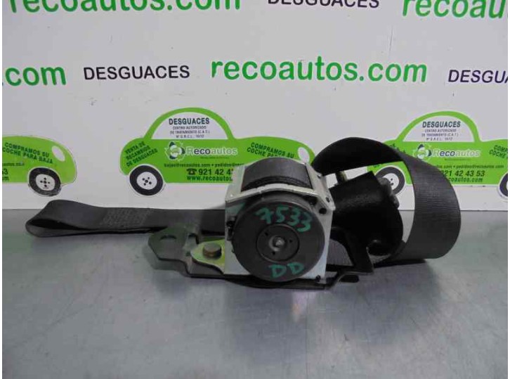 Recambio de cinturon seguridad delantero derecho para mg mg zr (f/rf) 1.4 16v cat referencia OEM IAM 601186200 3 PUERTAS