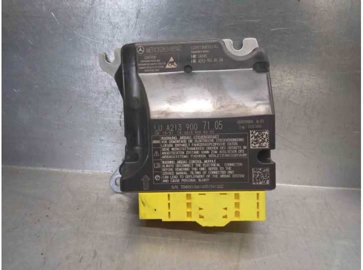 Replacement airbag ECU for Mercedes-Benz E-Class sedan (W213) E 220 D (213.004) OEM IAM reference A2139007105 