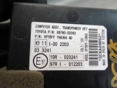 Recambio de modulo electronico para toyota auris 1.4 turbodiesel cat referencia OEM IAM 8978002040 