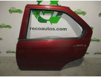 Replacement left rear door for Alfa Romeo 146 2.0 turbodiesel OEM IAM reference 60620476 GARNET 5 DOORS