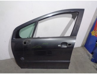 Recambio de puerta delantera izquierda para peugeot 308 sw 1.6 16v referencia OEM IAM 9002AW GRIS OSCURO 5 PUERTAS