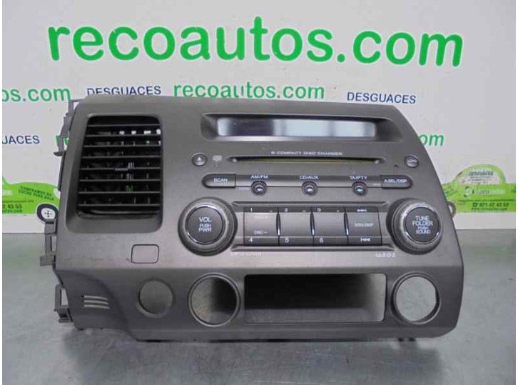 Recambio de sistema audio / radio cd para honda civic berlina 4 hybrid (fd3) 1.3 cat referencia OEM IAM 39100SNA 