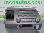 Recambio de sistema audio / radio cd para honda civic berlina 4 hybrid (fd3) 1.3 cat referencia OEM IAM 39100SNA 