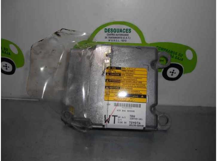 Recambio de centralita airbag para toyota yaris (_p9_) 1.4 d-4d (nlp90_) referencia OEM IAM 89170OD440 220749101 TRW