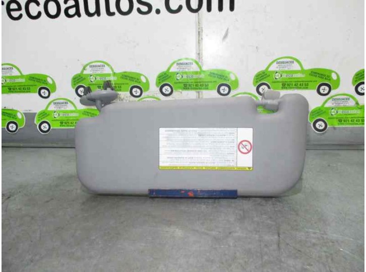 Recambio de parasol derecho para toyota yaris (_p9_) 1.4 d-4d (nlp90_) referencia OEM IAM 