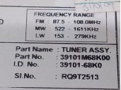 Recambio de sistema audio / radio cd para suzuki alto amf 310 1.0 12v cat referencia OEM IAM 39101M68K00  
