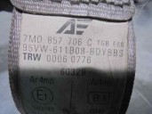 Recambio de cinturon seguridad delantero derecho para volkswagen sharan (7m8) 1.9 tdi referencia OEM IAM 7M0857706 95VW611B08 5 