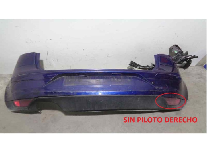 Recambio de paragolpes trasero para seat altea (5p1) 1.9 tdi referencia OEM IAM 5P9807417C AZUL 5 PUERTAS