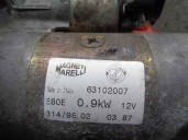 Replacement starter motor for Lancia Lancia Y 1.2 16V CAT OEM IAM reference 63102007 MAGNETI MARELLI