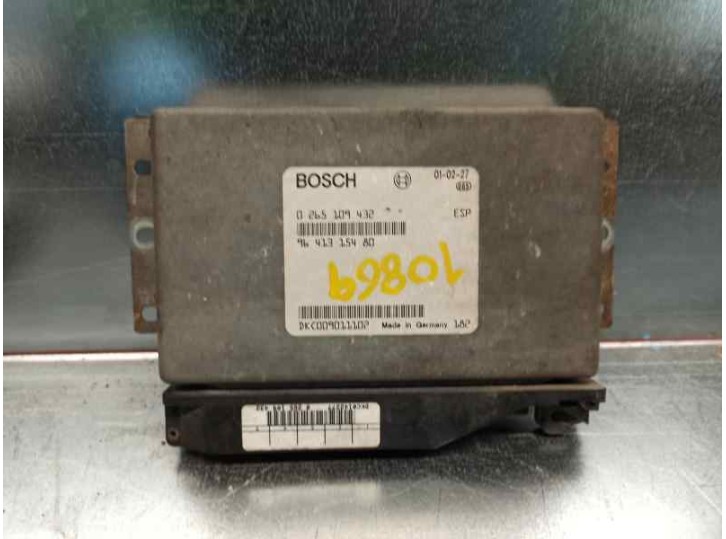 Recambio de centralita abs para peugeot 607 (s1) pack referencia OEM IAM 9641315480 0265109432 BOSCH