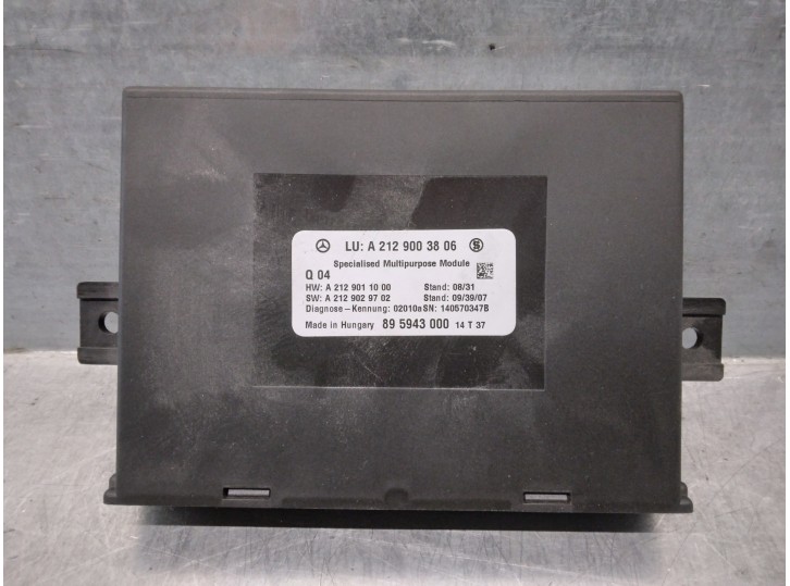 Recambio de modulo electronico para mercedes-benz clase e (w212) lim. 2.1 cdi cat referencia OEM IAM A2129003806  