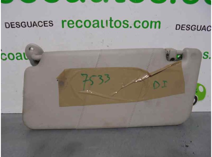 Recambio de parasol izquierdo para mg mg zr (f/rf) 1.4 16v cat referencia OEM IAM 