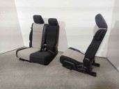 Recambio de asientos traseros para dodge journey 2.0 16v crd cat referencia OEM IAM 4679541 TELA NEGRA Y GRIS 5 PUERTAS- 2º FILA