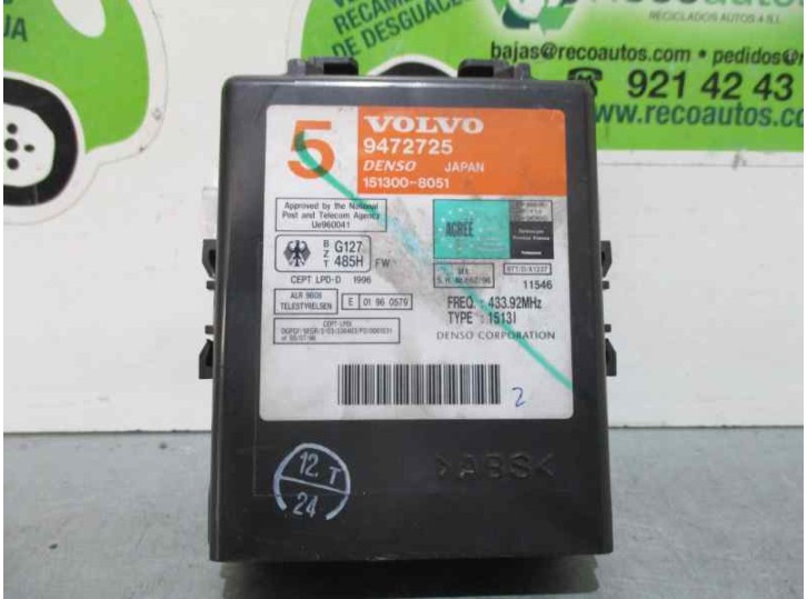 Recambio de modulo electronico para volvo s70 berlina 2.4 cat referencia OEM IAM 1513008051 9472725 DENSO
