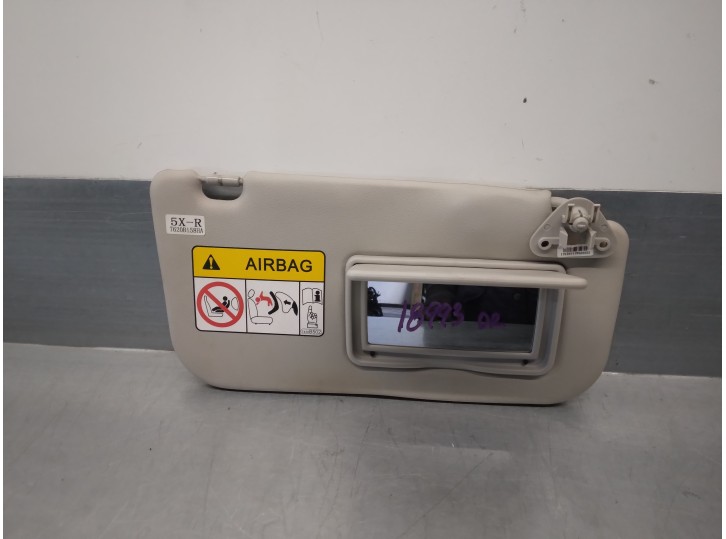 Recambio de parasol derecho para mitsubishi space star (a00) 1.2 referencia OEM IAM 7620B730HB 
