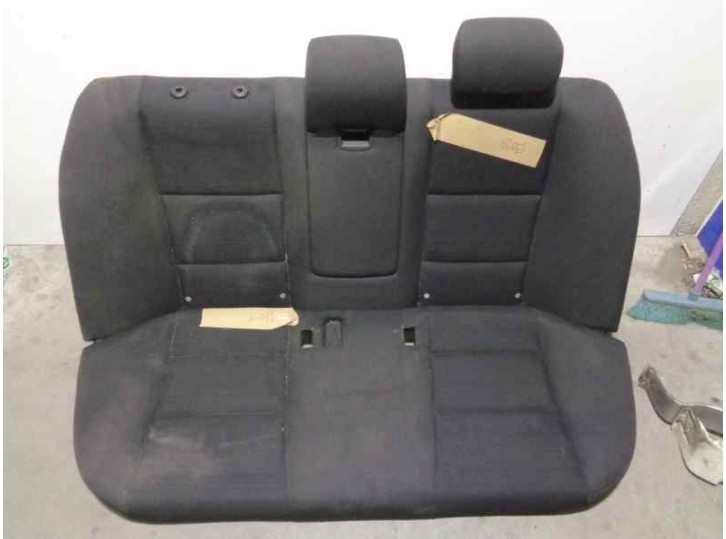 Recambio de asientos traseros para bmw serie 5 berlina (e60) 520d referencia OEM IAM 3398537 TELA NEGRA 4 PUERTAS