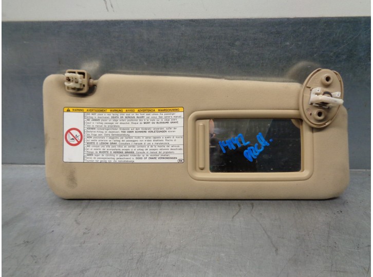 Recambio de parasol derecho para lexus is 200 (ds2/is2) 220d referencia OEM IAM   