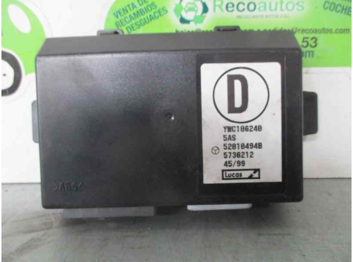 Recambio de centralita inmovilizador para mg serie 25 (rf) 1.4 16v cat referencia OEM IAM 52010494B YWC106240 