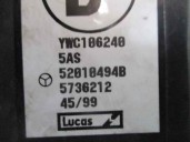 Recambio de centralita inmovilizador para mg serie 25 (rf) 1.4 16v cat referencia OEM IAM 52010494B YWC106240 