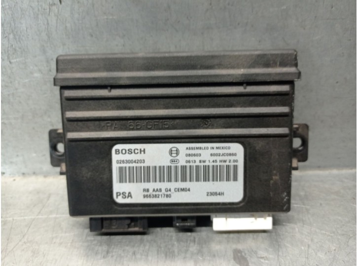 Recambio de modulo electronico para citroën c5 iii (rd_) 2.0 hdi (rdrhda) referencia OEM IAM 9663821780 0263004203 BOSCH