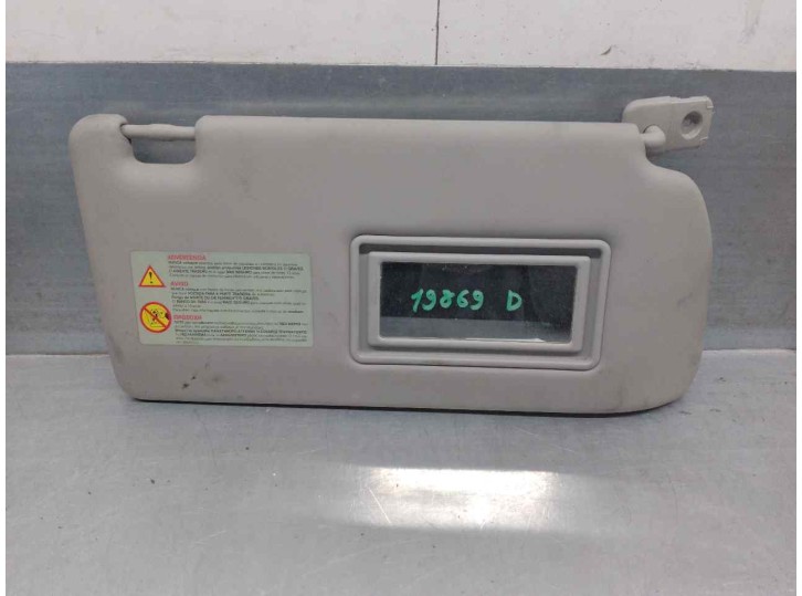 Recambio de parasol derecho para nissan navara pick-up (d40m) 2.5 dci diesel cat referencia OEM IAM 96400EB01C 