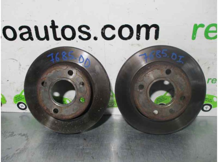 Recambio de disco freno delantero para ford escort berlina/turnier 1.6 16v cat referencia OEM IAM 