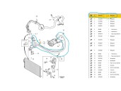 Recambio de tubos aire acondicionado para volvo v60 i (155) d3 / d4 referencia OEM IAM 31407976 31407976 