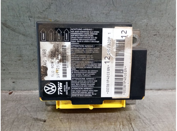 Recambio de centralita airbag para volkswagen passat b6 (3c2) 2.0 tdi referencia OEM IAM 3C0909605M 391125 