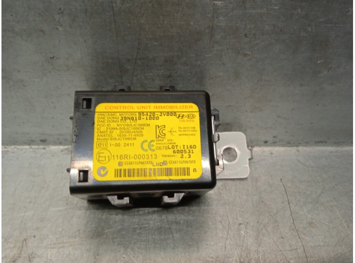 Replacement immobilizer ECU for Hyundai ix20 1.4 CRDi CAT OEM IAM reference 954202V000 39N8101000E 
